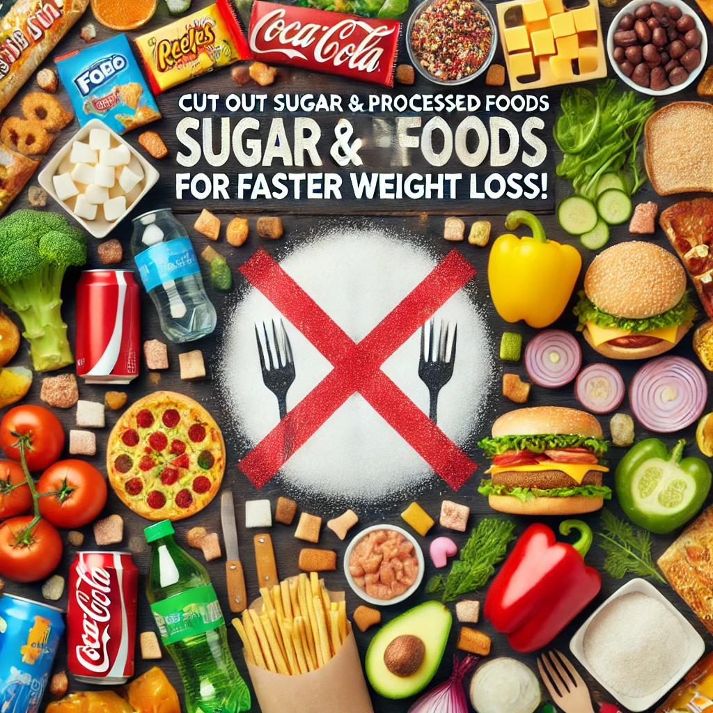 1. Cut Out Sugar & Processed Foods 1. Cut Out Sugar Processed Foods